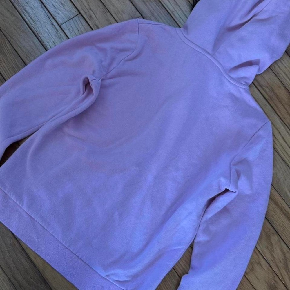 Y2K 2000sstyle Upcycled Purple and black Victorias Secret PINK faux fur zip-up - Picture 3 of 7